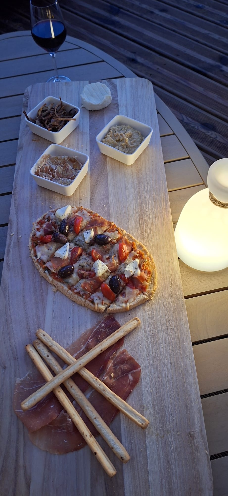 Planche apéritive et bruschetta au Clos des Elfes